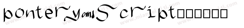 pontery script字体转换